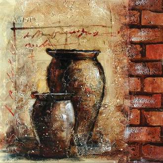 Textured Utensils oil painting
